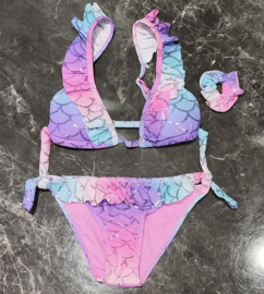 Ruffled in the sea bikini - paars/roze