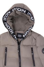 ICON Urban Zip Puffer Jacket Grey