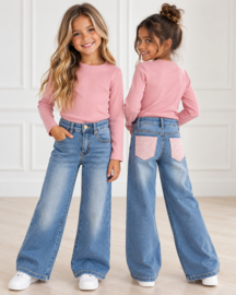 Pink Spark Pocket Jeans