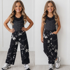 Your Marble Wash Cargo Jeans - zwart