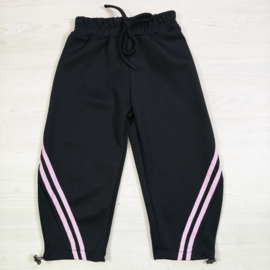 Sporty Stripe Joggers - zwart