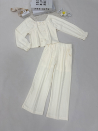 Luna bow set - creme