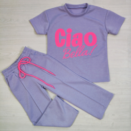 Girls Ciao Bella Lounge Set - paars