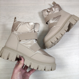 Chunky Snow Boots - goud/beige