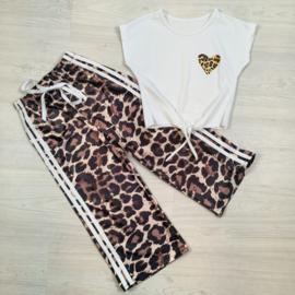 Heart & leopard set - bruin