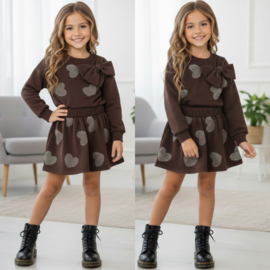 Your heart bow set - bruin