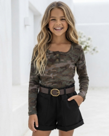 Your Camo Girl Top - legergroen