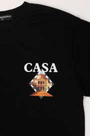 Casa tennis club tee - zwart