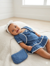 Baby denim boho set