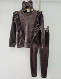 Dreamy velvet set - choco