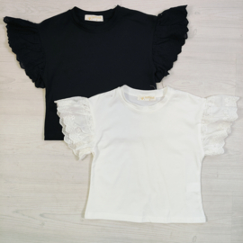 Girls Lace Sleeve Top