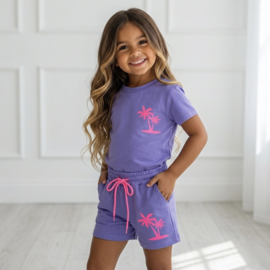 Neon Palm Summer Set - paars