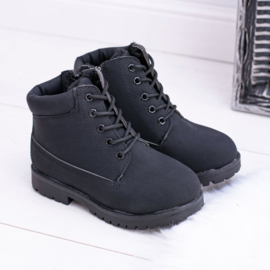 Black Little timby boots