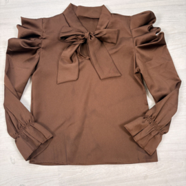 Elegant Bow Ruffle Set - bruin 