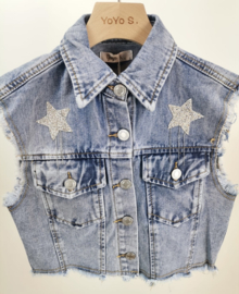 Meisjes spijker gilet diamond