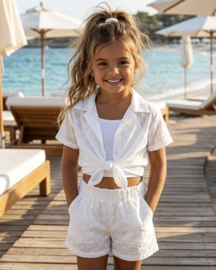Sunshine Lace Short Set - wit