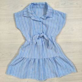 Blue striped dress