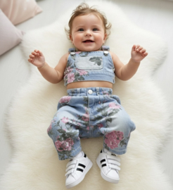 Denim & Flower baby set