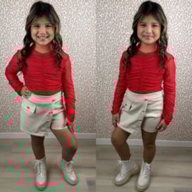 Little lady diamond top - rood