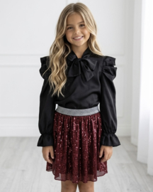 Ruby Sequin Skirt