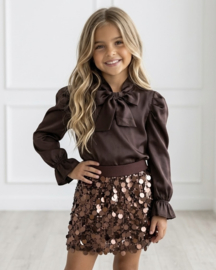 I love glitter skirt - bruin