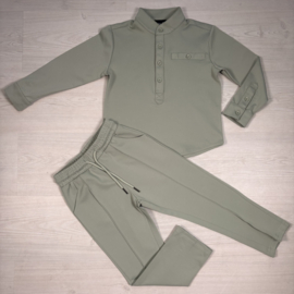 Blouse & Pantalon Set - groen