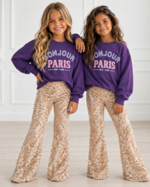Bonjour Paris Sweater - paars