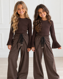 Everyday Wide Leg Pants - bruin (verzenddatum 16 okt)