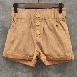 Corduroy short - camel