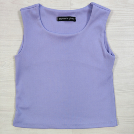 Essential rib tank top - lila