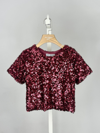 Sparkle Queen Top - bordeaux