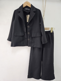 Mini Chic Blazer Set - zwart