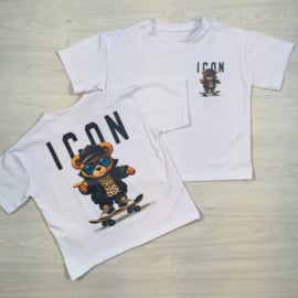 Back to bear icon tee - Skateboard