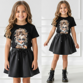 Fashion Girl T-Shirt – Zwart