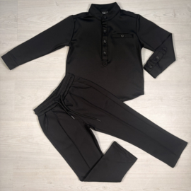 Blouse & Pantalon Set - zwart - verzenddatum 9 okt