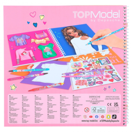 TOPModel T-shirt Designer kleurboek