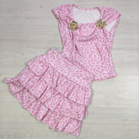 Glam Animal Print Set - roze