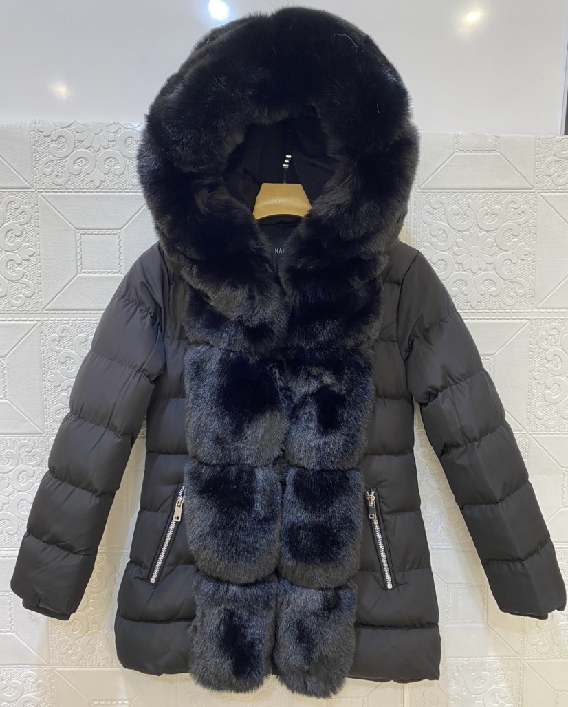 Long & warm winter jacket - zwart (Verzenddatum 7 augustus)