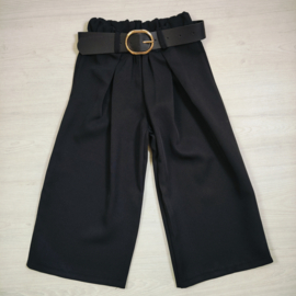 Flow Belted Pants - zwart