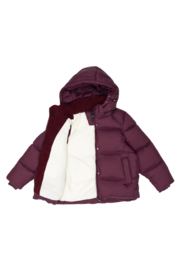 Winter puffer jacket - burgundy