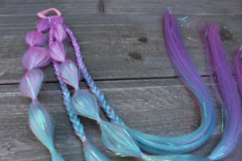 Bubble braids - #04 lila/blauw