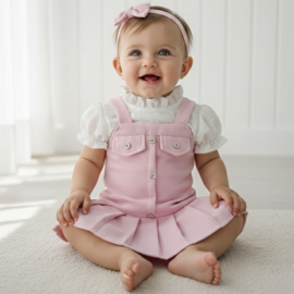 Lovely dress & tee - roze