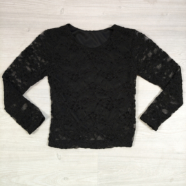 Lace Top - zwart