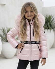 ICON Girls Luxe Puffer Jacket - roze