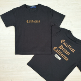 California boys tee - zwart