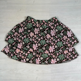 Velvet garden skirt - groen/lichtroze