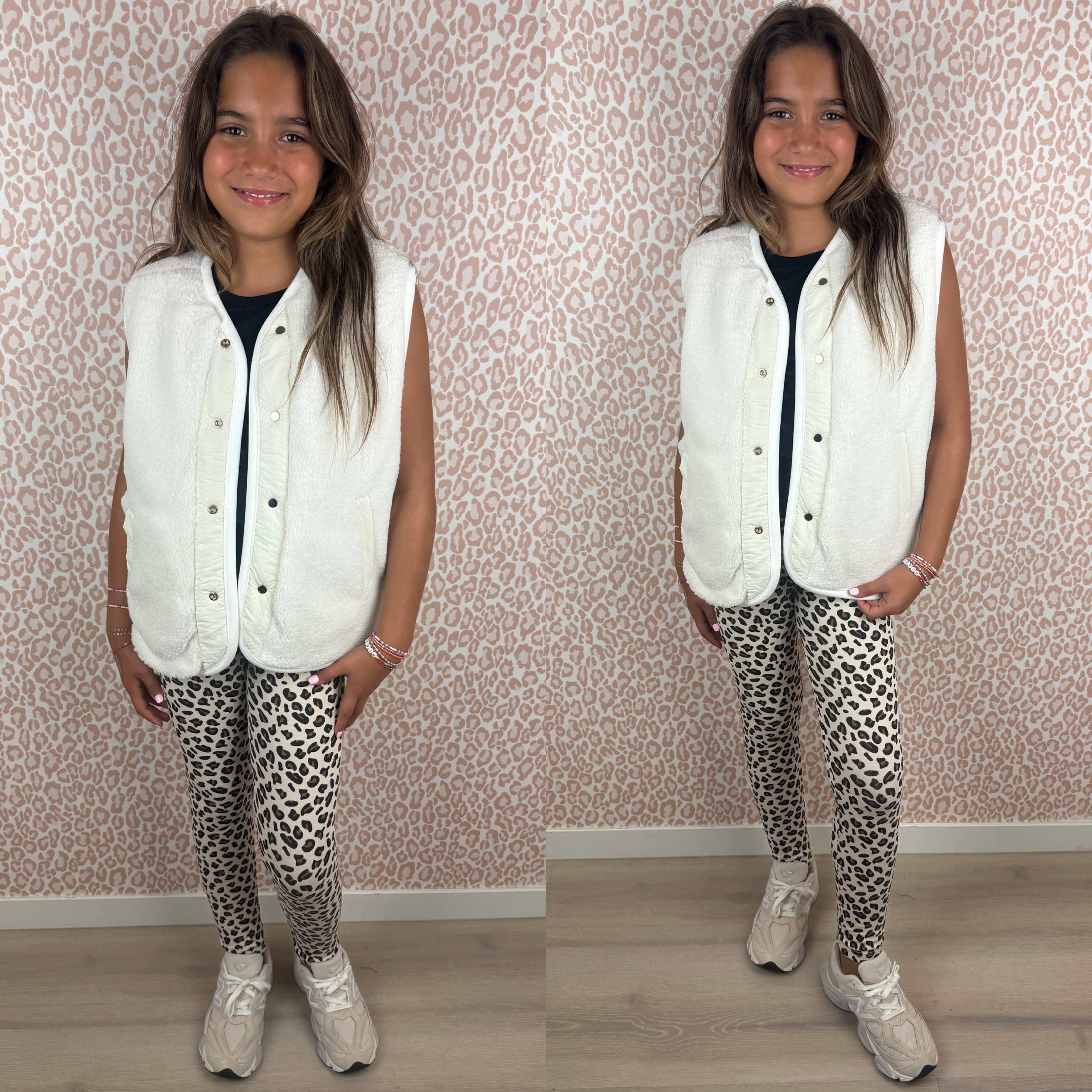 Reversible teddy gilet