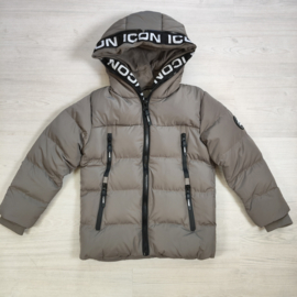 ICON Urban Zip Puffer Jacket Grey