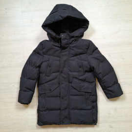 Long puffer boys jacket - zwart