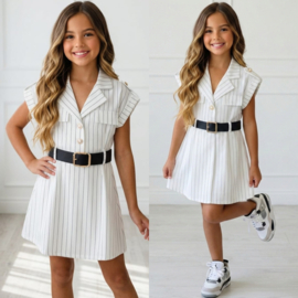 White Sophisticated Mini Dress